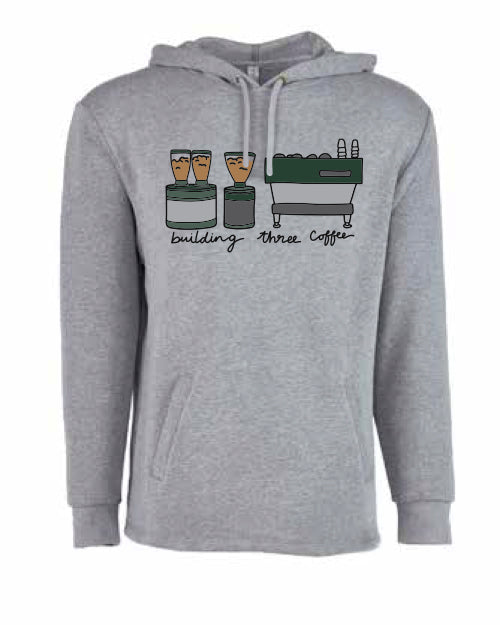 Building Three Coffee Graphic Hoodie